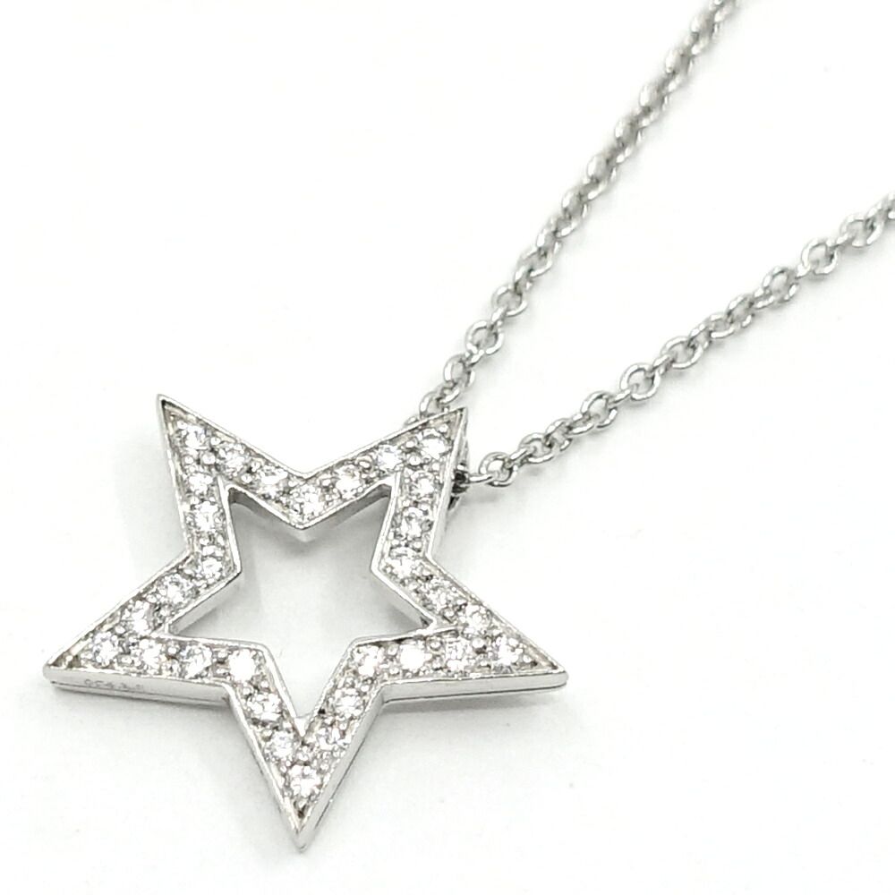 Tiffany & Co Star Diamond Necklace Platinum — view 4