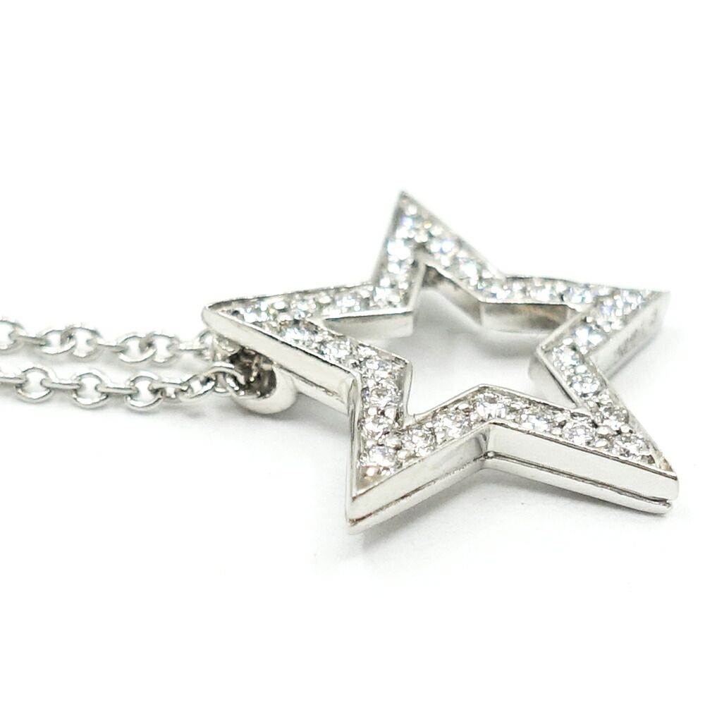 Tiffany & Co Star Diamond Necklace Platinum — view 6