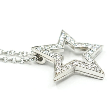 Tiffany & Co Star Diamond Necklace Platinum — view 6