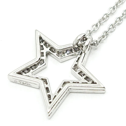 Tiffany & Co Star Diamond Necklace Platinum — view 7
