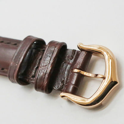 Cartier Ten & Tank American SM PG Leather Silver Quartz Watch — view 6