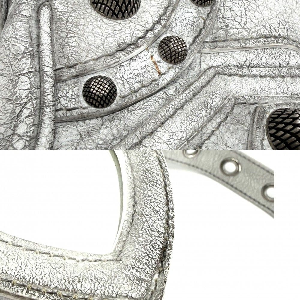 Balenciaga Shoulder Bag Le Cagole XS Bag Crossbody le Leather Gray Silver — view 7