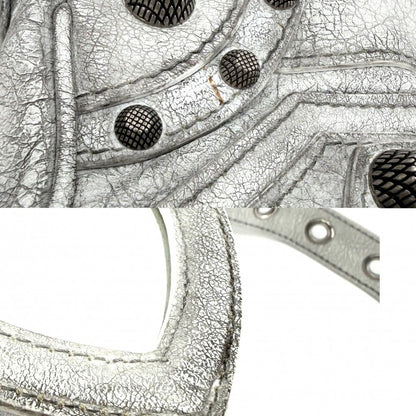 Balenciaga Shoulder Bag Le Cagole XS Bag Crossbody le Leather Gray Silver — view 7