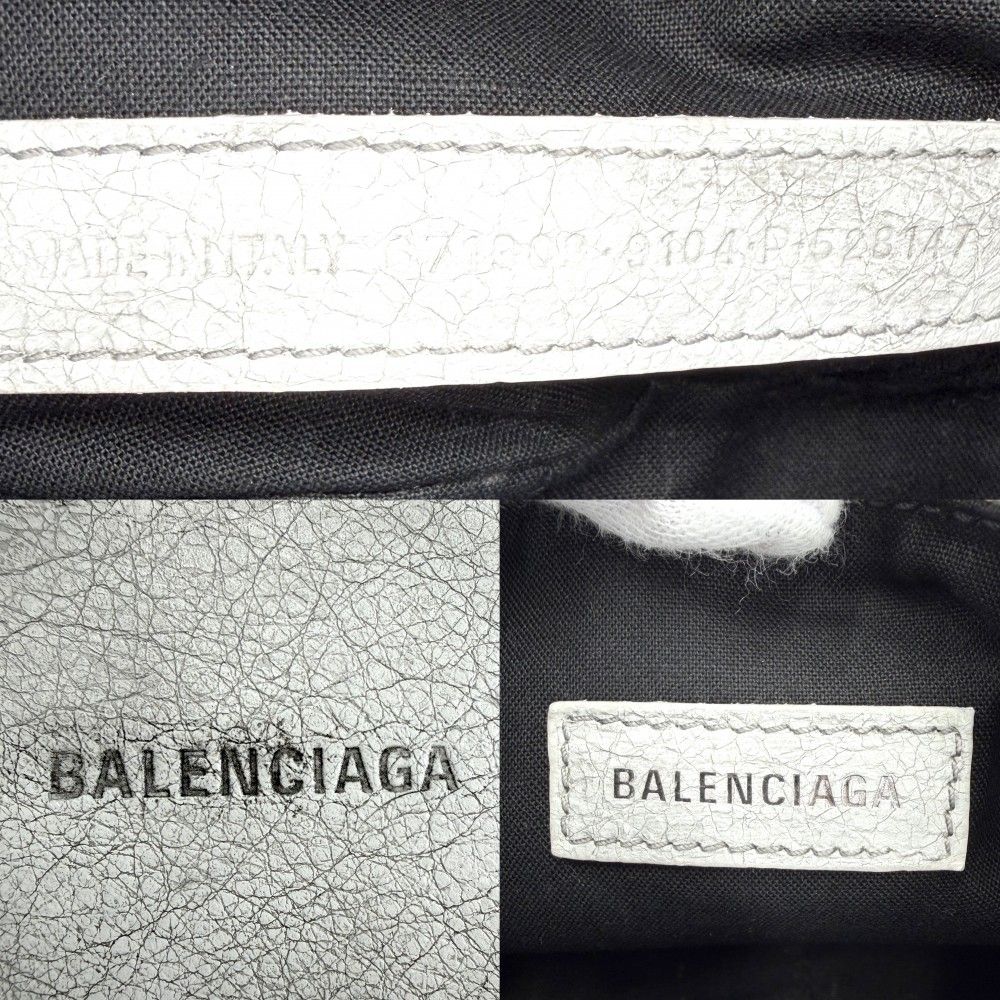 Balenciaga Shoulder Bag Le Cagole XS Bag Crossbody le Leather Gray Silver — view 5