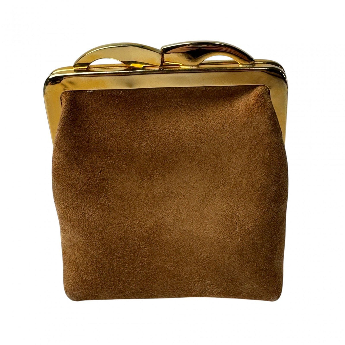 Loewe Anagram Suede Coin Case Kiss Lock Vintage — view 2