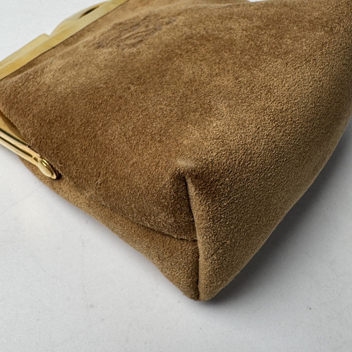 Loewe Anagram Suede Coin Case Kiss Lock Vintage — view 8