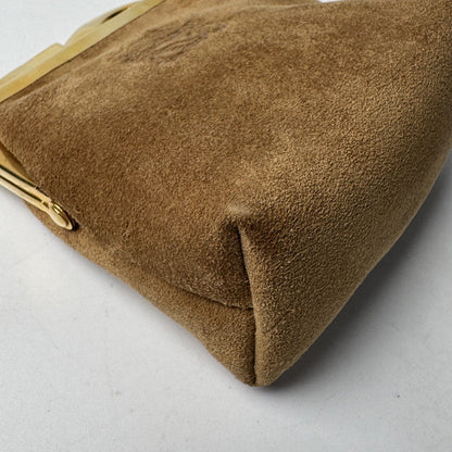 Loewe Anagram Suede Coin Case Kiss Lock Vintage — view 8