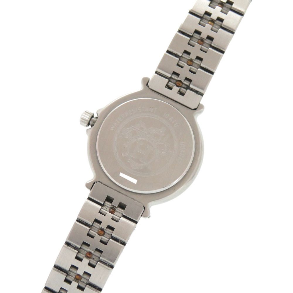 Hermes Captain Nemo SS White Silver Gold Quartz Watch Dial — view 5
