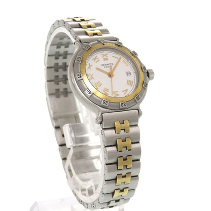 Hermes Captain Nemo SS White Silver Gold Quartz Watch Dial — view 7