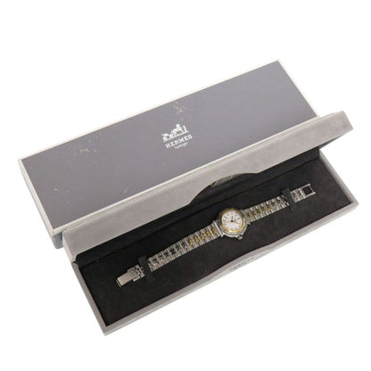Hermes Captain Nemo SS White Silver Gold Quartz Watch Dial — view 2