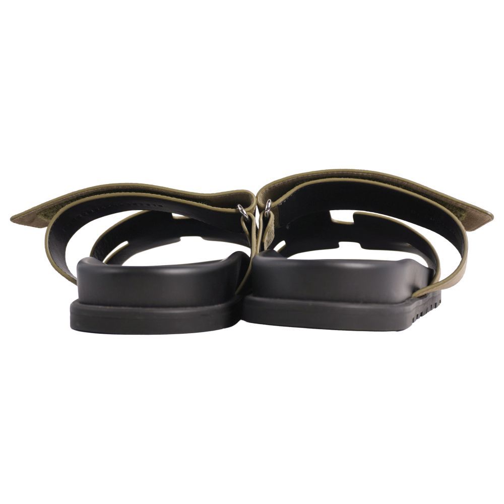 Hermes Sandals Chypre Logo Leather Shoes — view 5