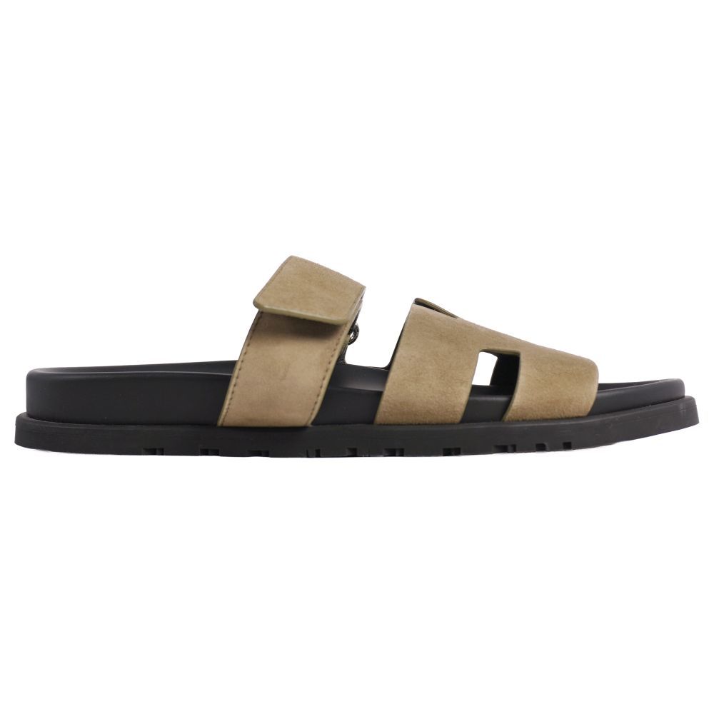 Hermes Sandals Chypre Logo Leather Shoes — view 6