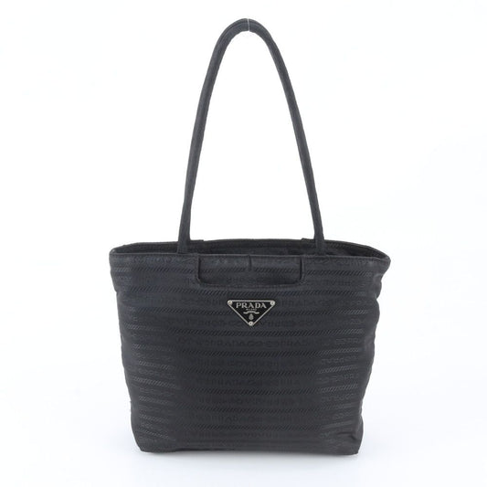 Prada White Tag Tessuto Nylon Triangle Logo Tote Bag Shoulder