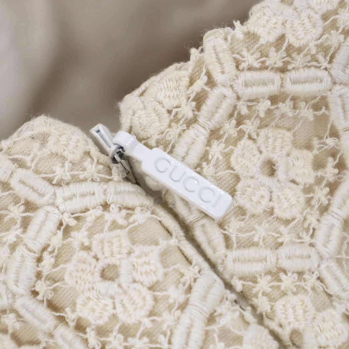 Gucci Sample Check Maxi Dress Zafpt Beige — view 7
