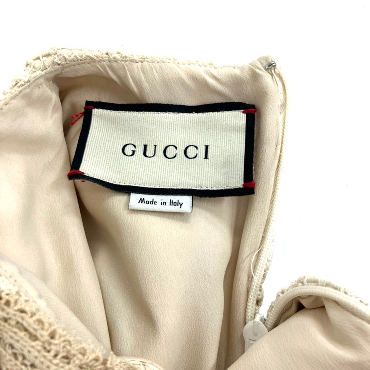 Gucci Sample Check Maxi Dress Zafpt Beige — view 3