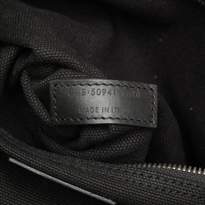 Saint Laurent Rive Gauche Tote Bag Black Canvas Leather — view 6