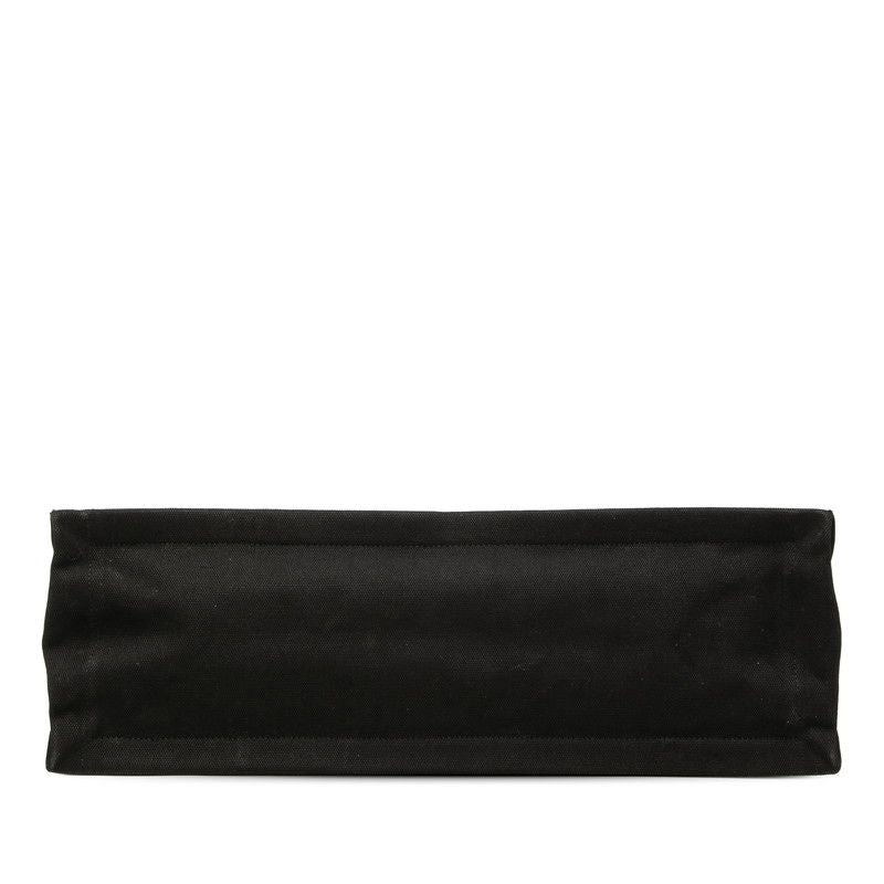 Saint Laurent Rive Gauche Tote Bag Black Canvas Leather — view 3