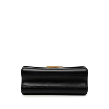 Louis Vuitton Twist MM Chain Shoulder Bag Black Ivory Leather — view 3