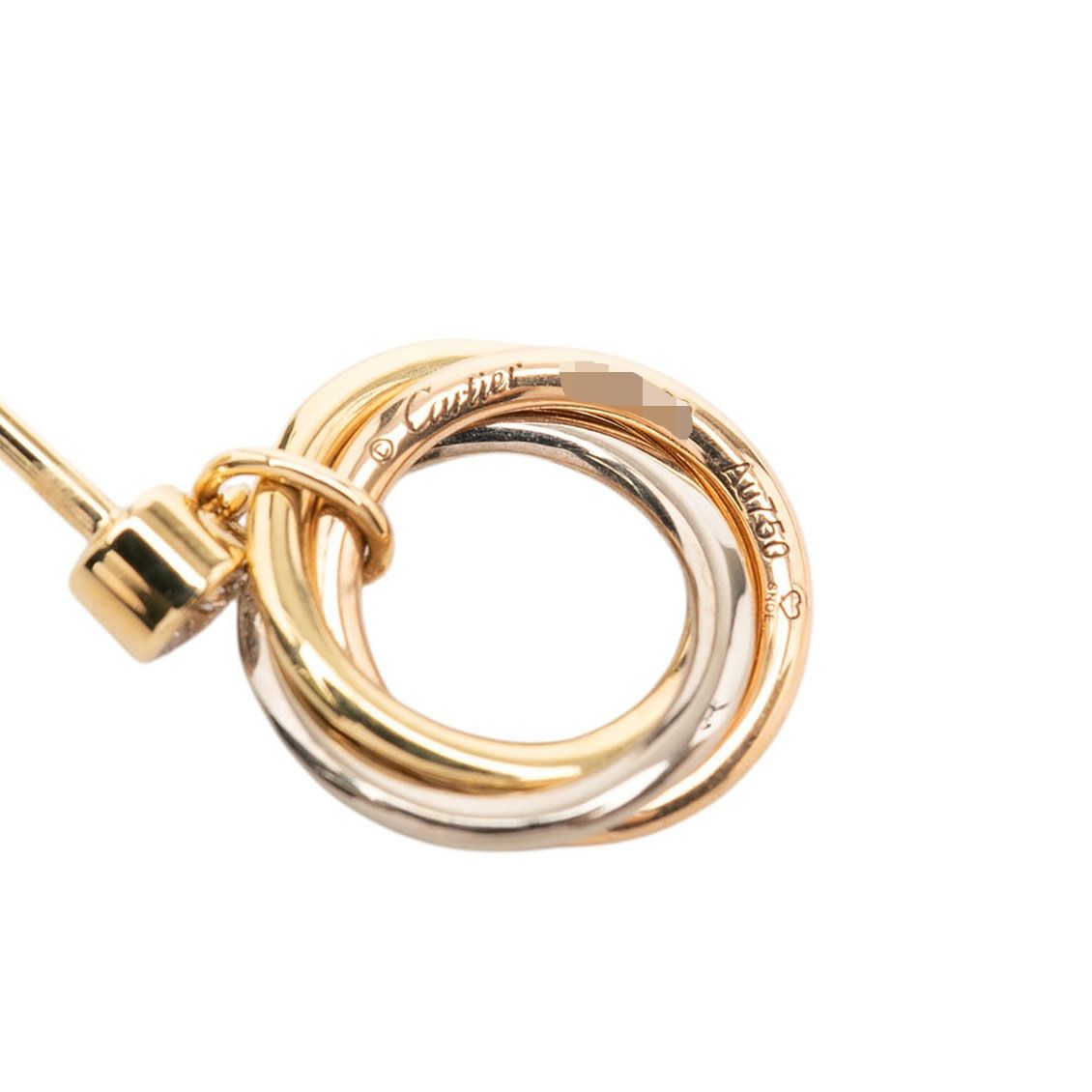 Cartier Trinity Earrings 18K Yellow Gold 18K Pink 18K White — view 4