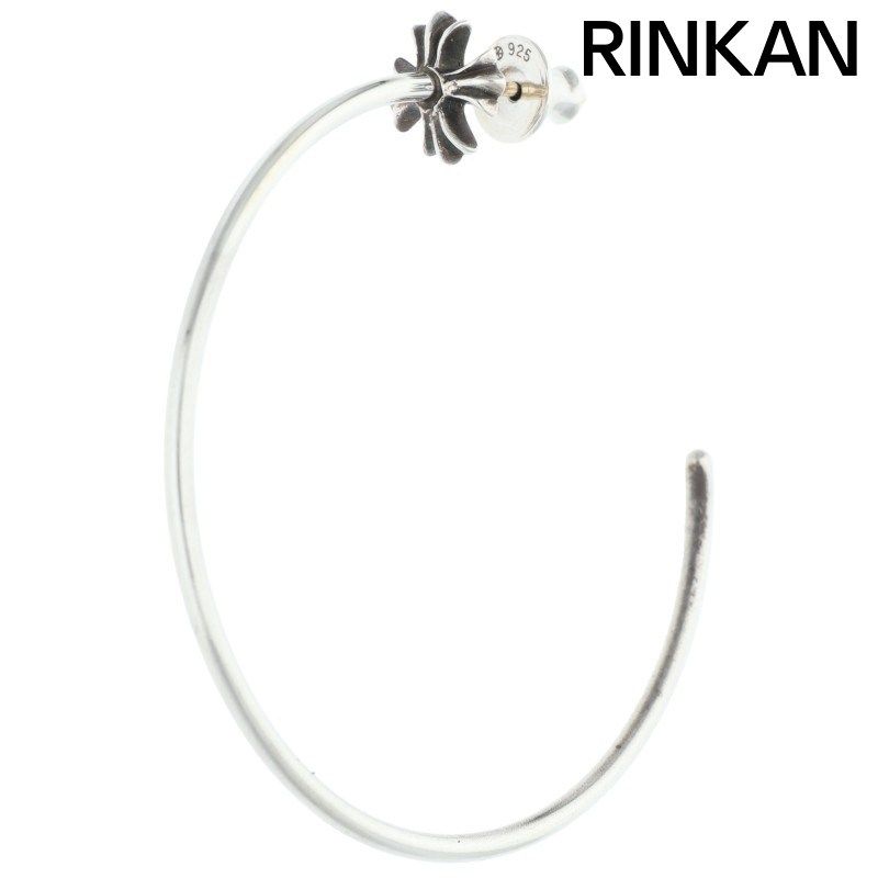 Chrome Hearts Hoop CH Pls CH Plus Silver Earrings