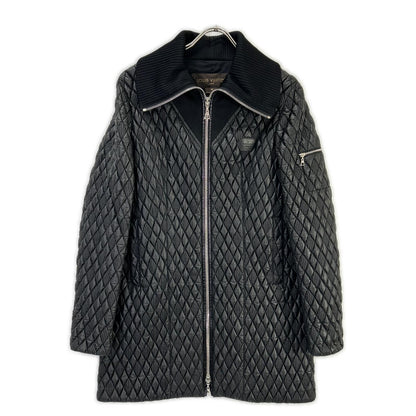 Louis Vuitton Black Quilted Zip Coat 40