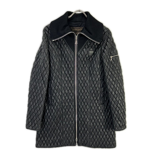Louis Vuitton Black Quilted Zip Coat 40