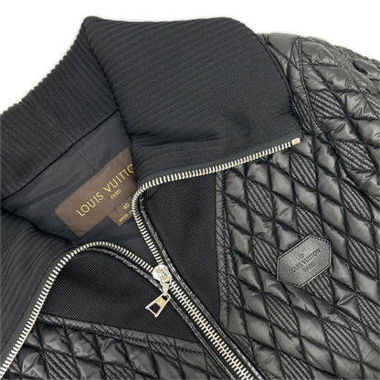 Louis Vuitton Black Quilted Zip Coat 40 — view 8
