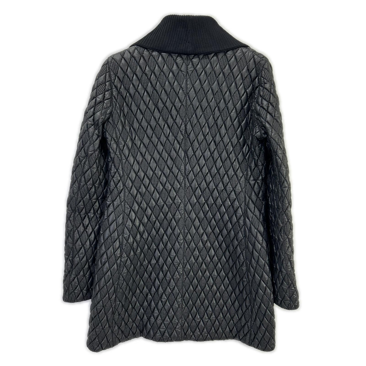 Louis Vuitton Black Quilted Zip Coat 40 — view 2