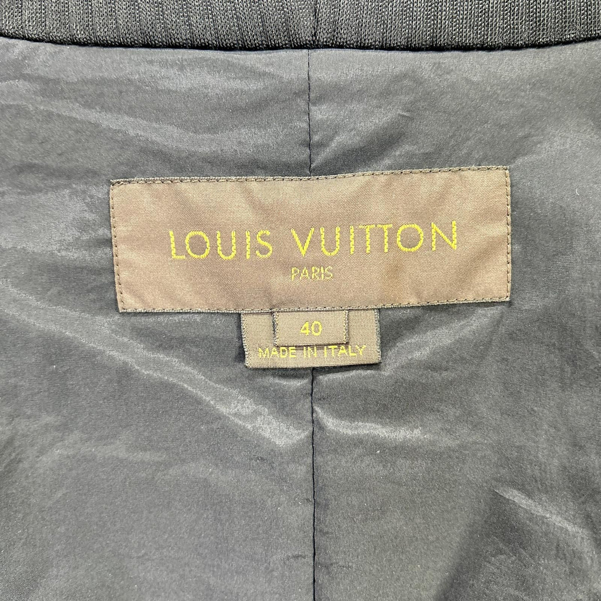 Louis Vuitton Black Quilted Zip Coat 40 — view 4