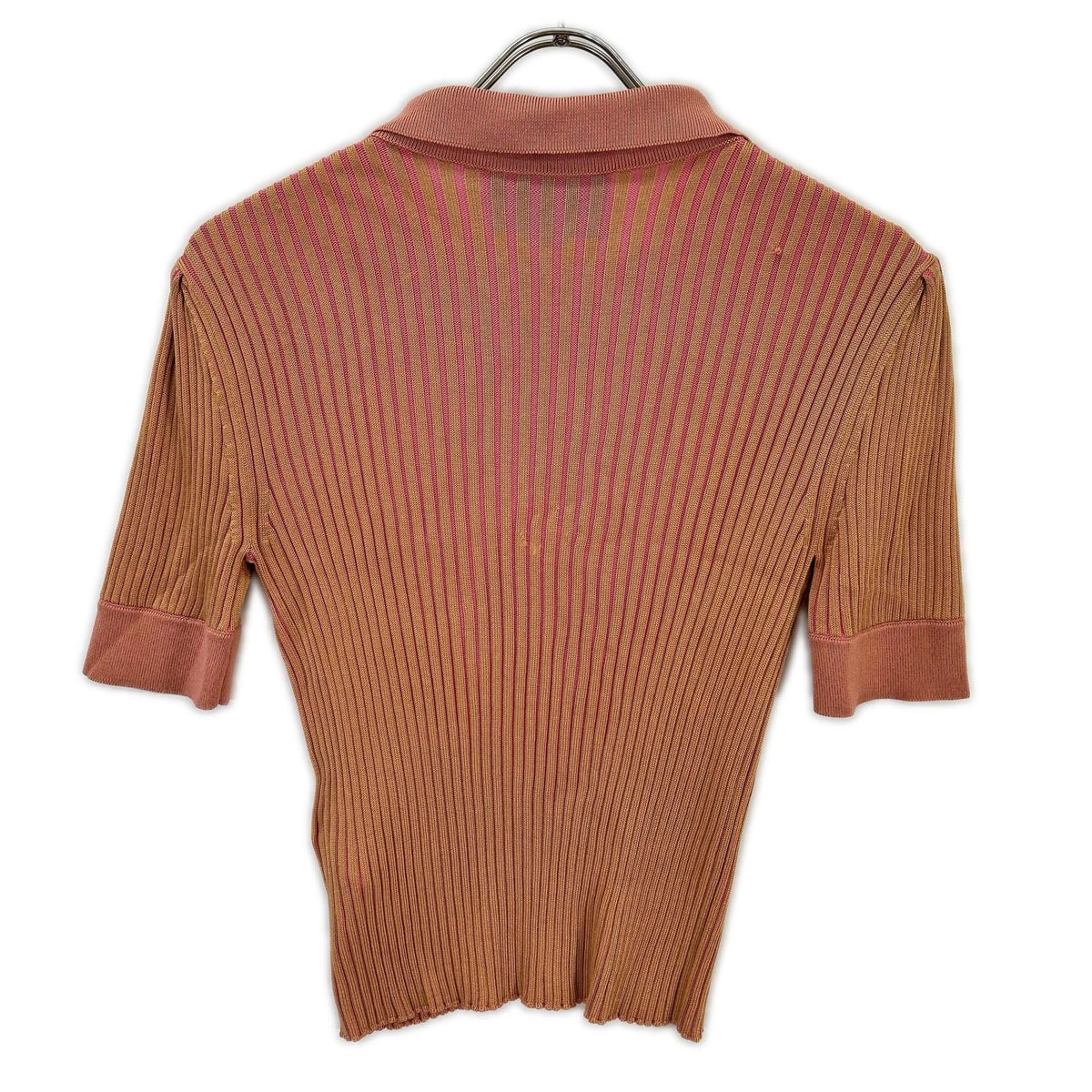 Gucci Lovelight Collection Ribbed Knit Short Sleeve Polo Shirt XS — view 2