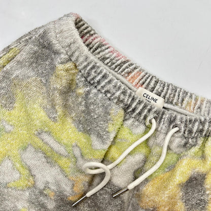 Celine White Terry Cotton Shorts — view 6