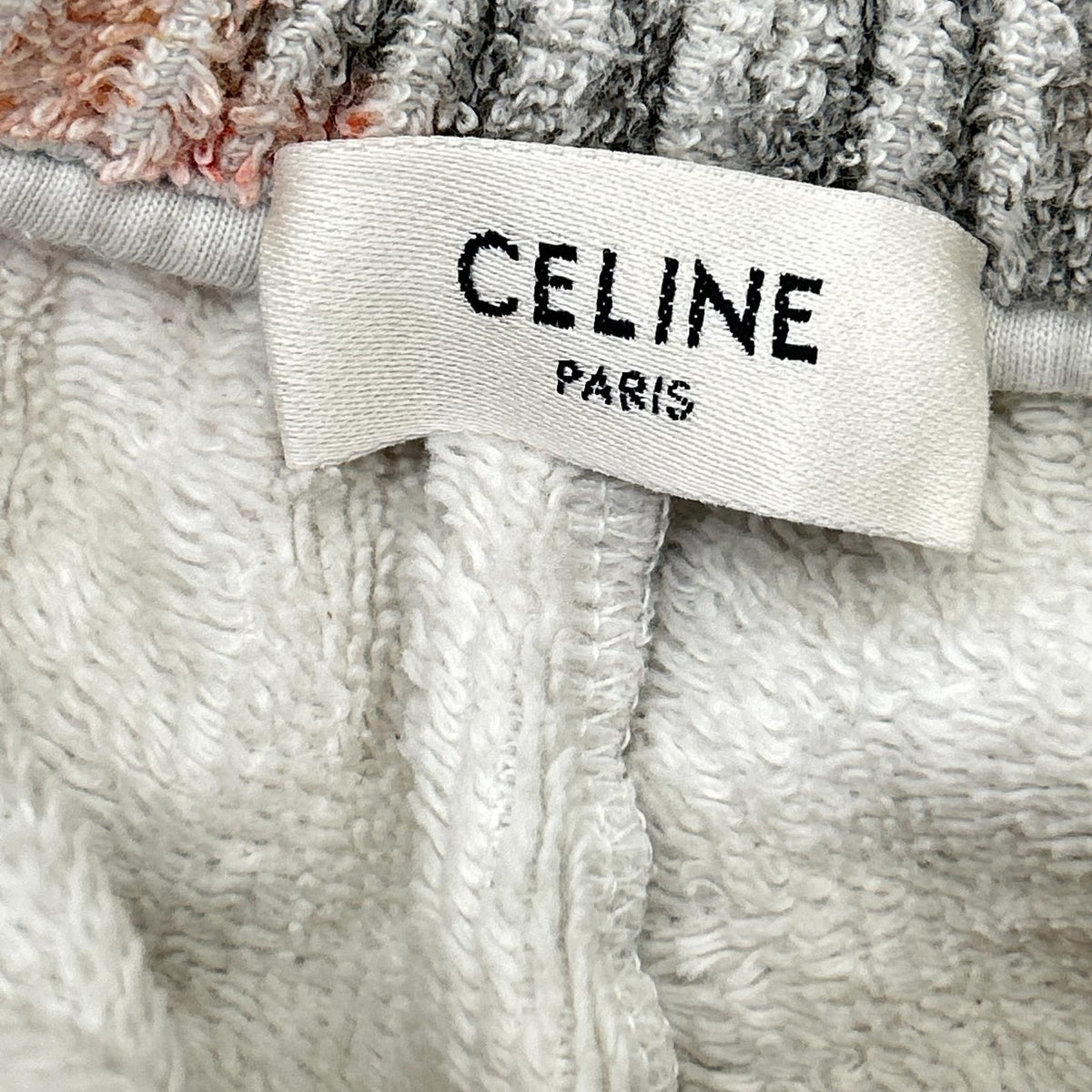 Celine White Terry Cotton Shorts — view 3