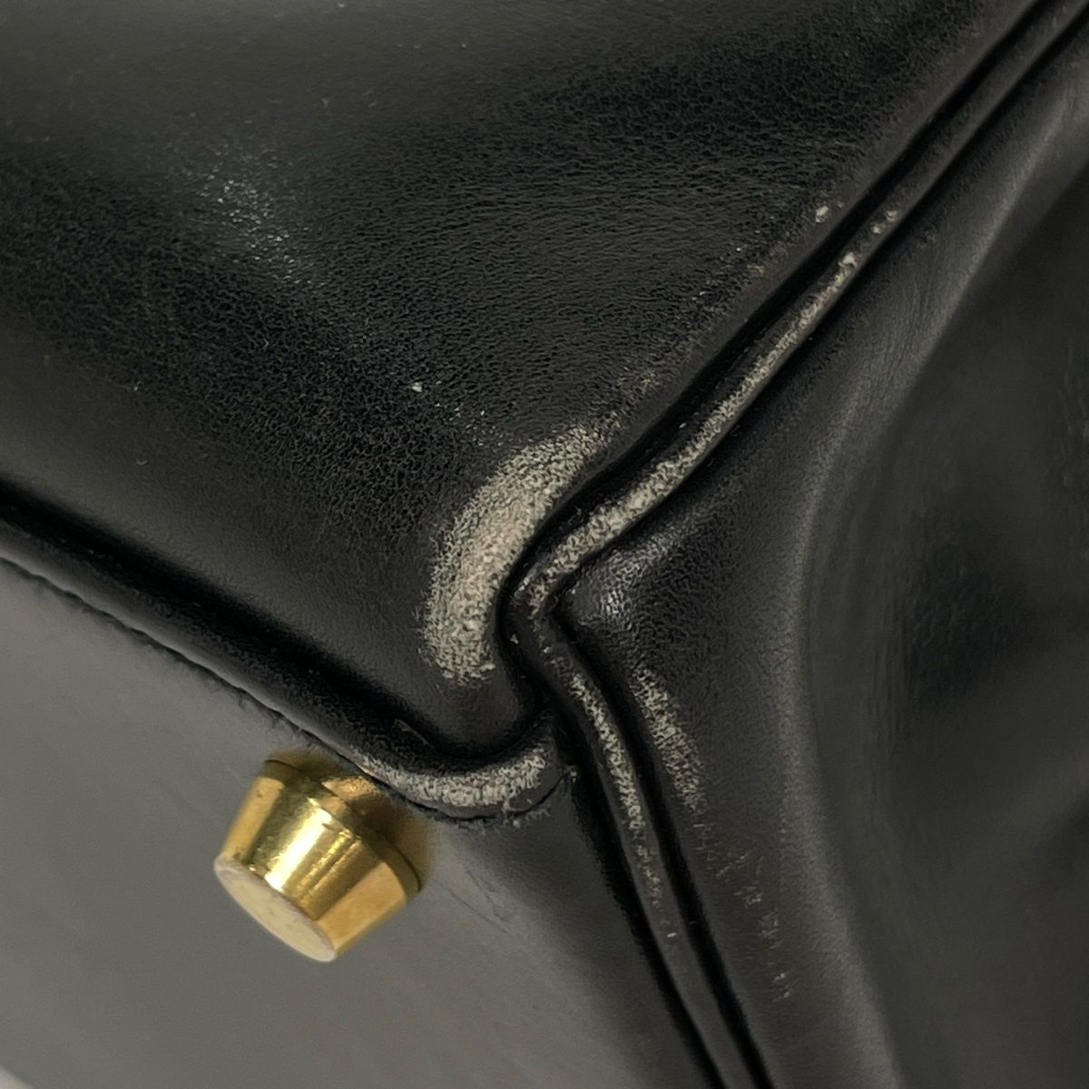 Hermes Kelly 32 Handbag Retourne 2-Way Box Calf Black — view 3