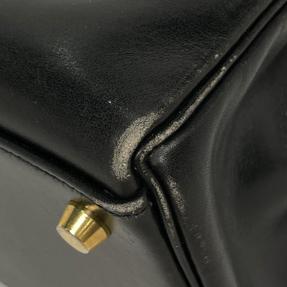 Hermes Kelly 32 Handbag Retourne 2-Way Box Calf Black — view 3