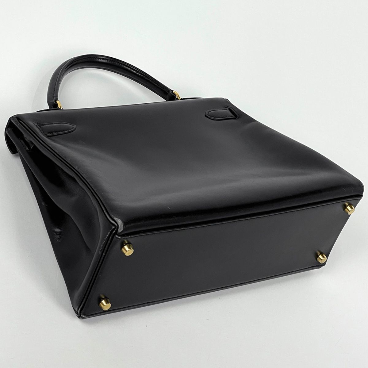 Hermes Kelly 32 Handbag Retourne 2-Way Box Calf Black — view 2