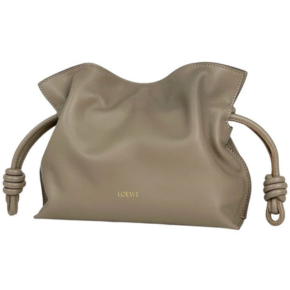 Loewe Flamenco Clutch Mini 2-Way Leather Sand