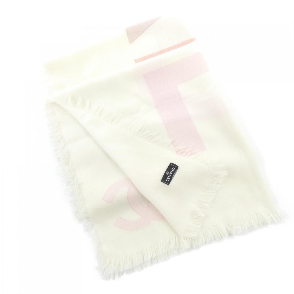 Chanel Stole Scarf White