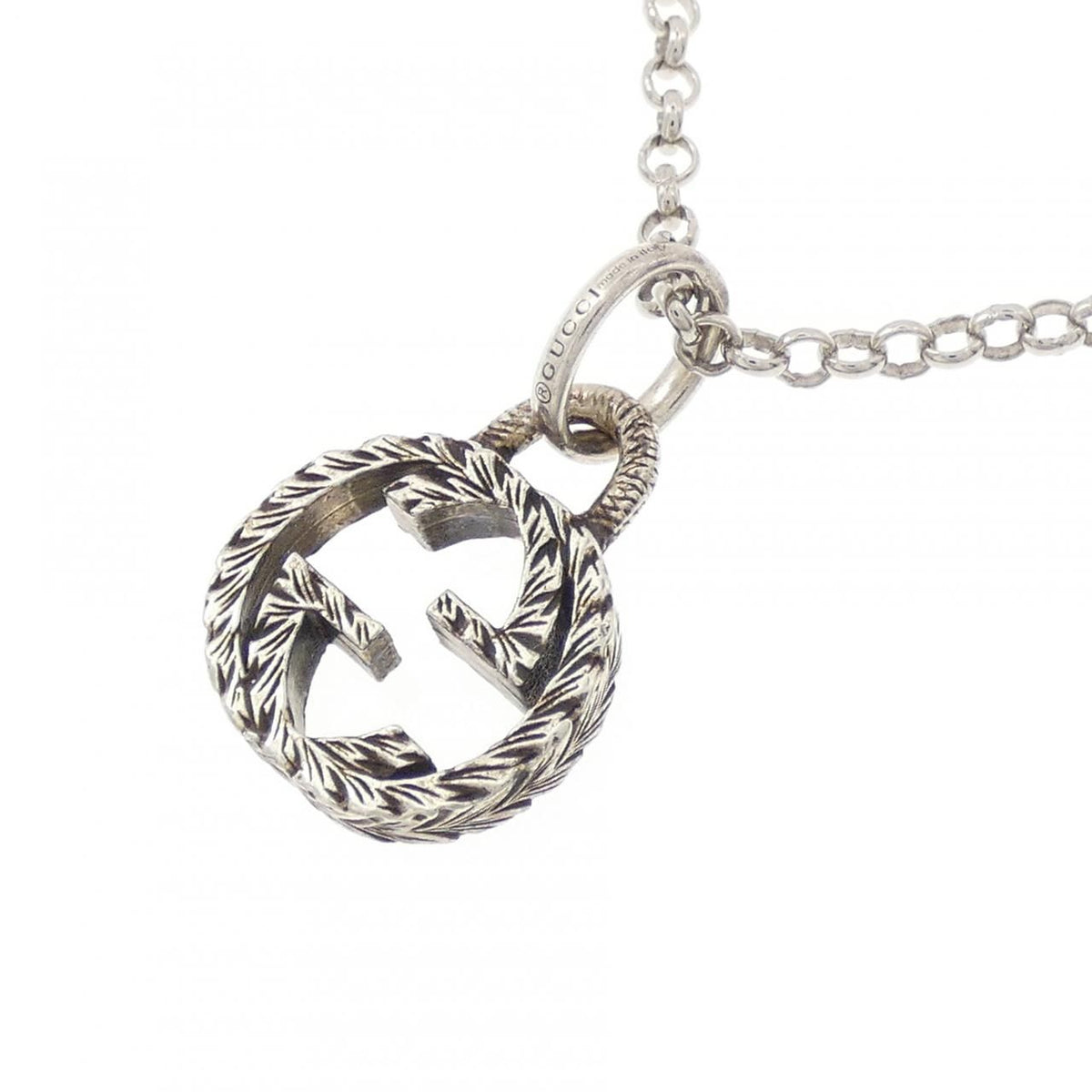 Gucci Interlocking G Necklace Silver — view 3