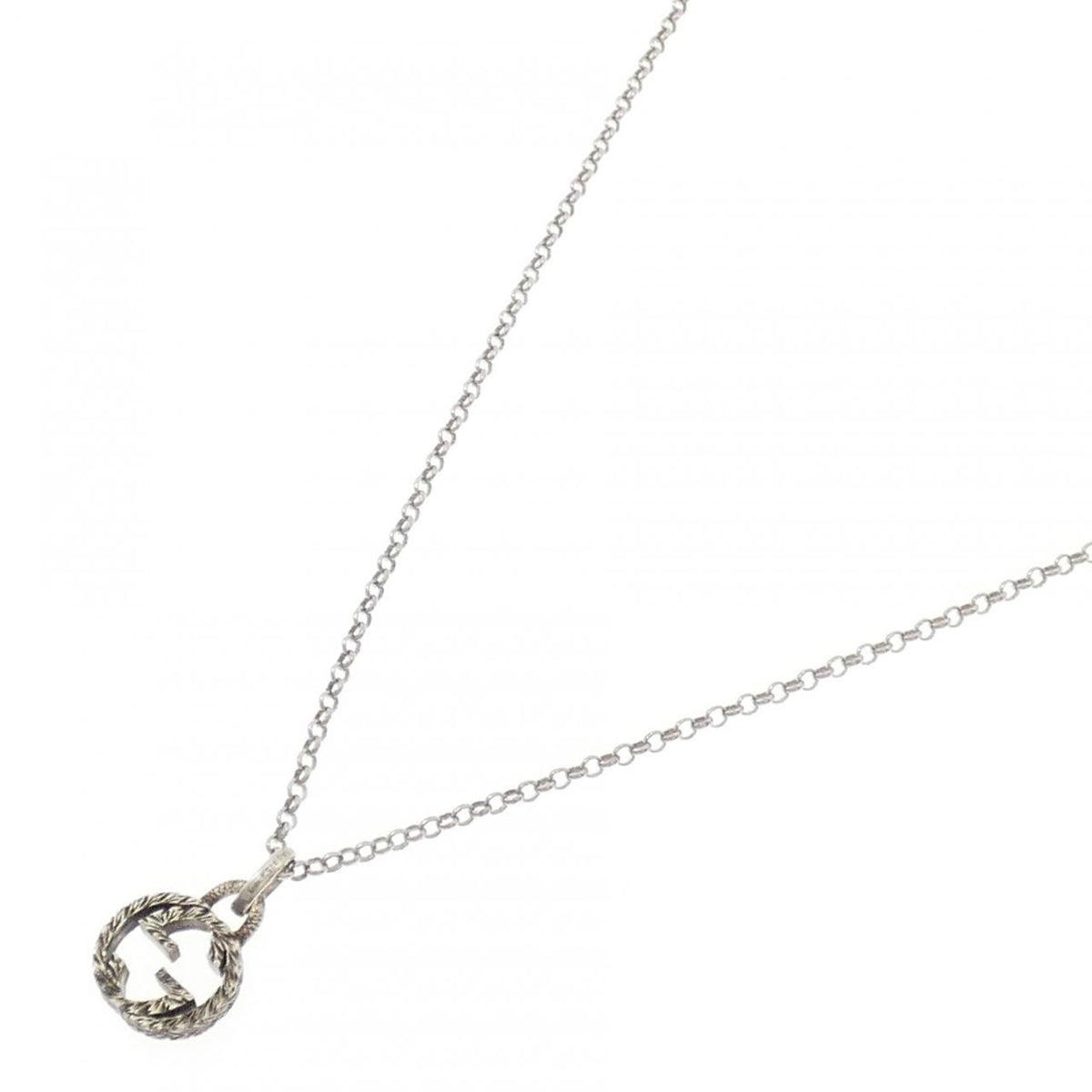 Gucci Interlocking G Necklace Silver — view 2