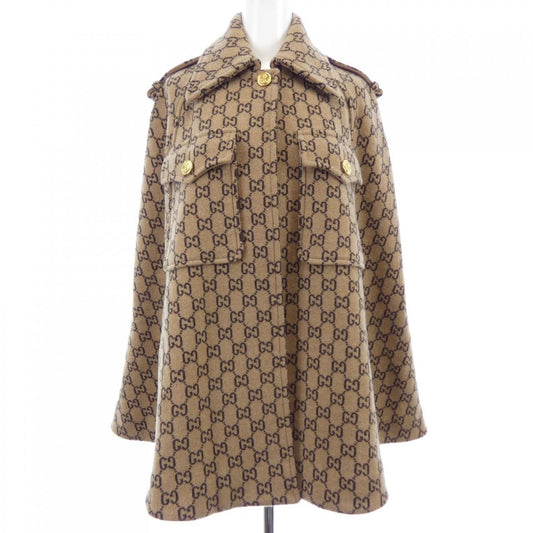 Gucci GG Wool Cape Pattern