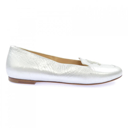 Chanel Flat Sneakers Silver