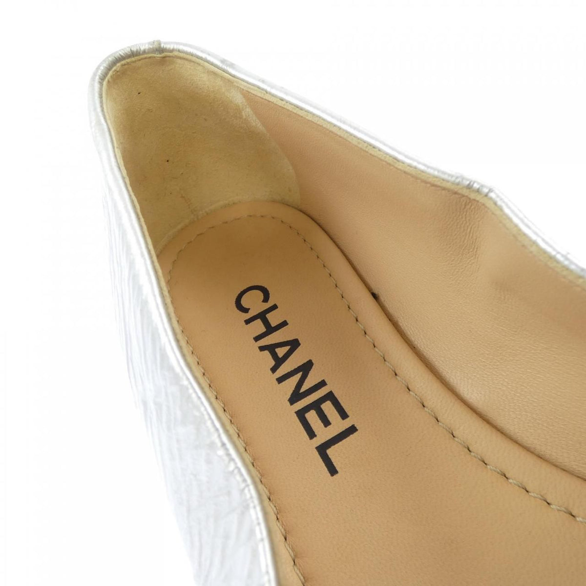 Chanel Flat Sneakers Silver — view 6