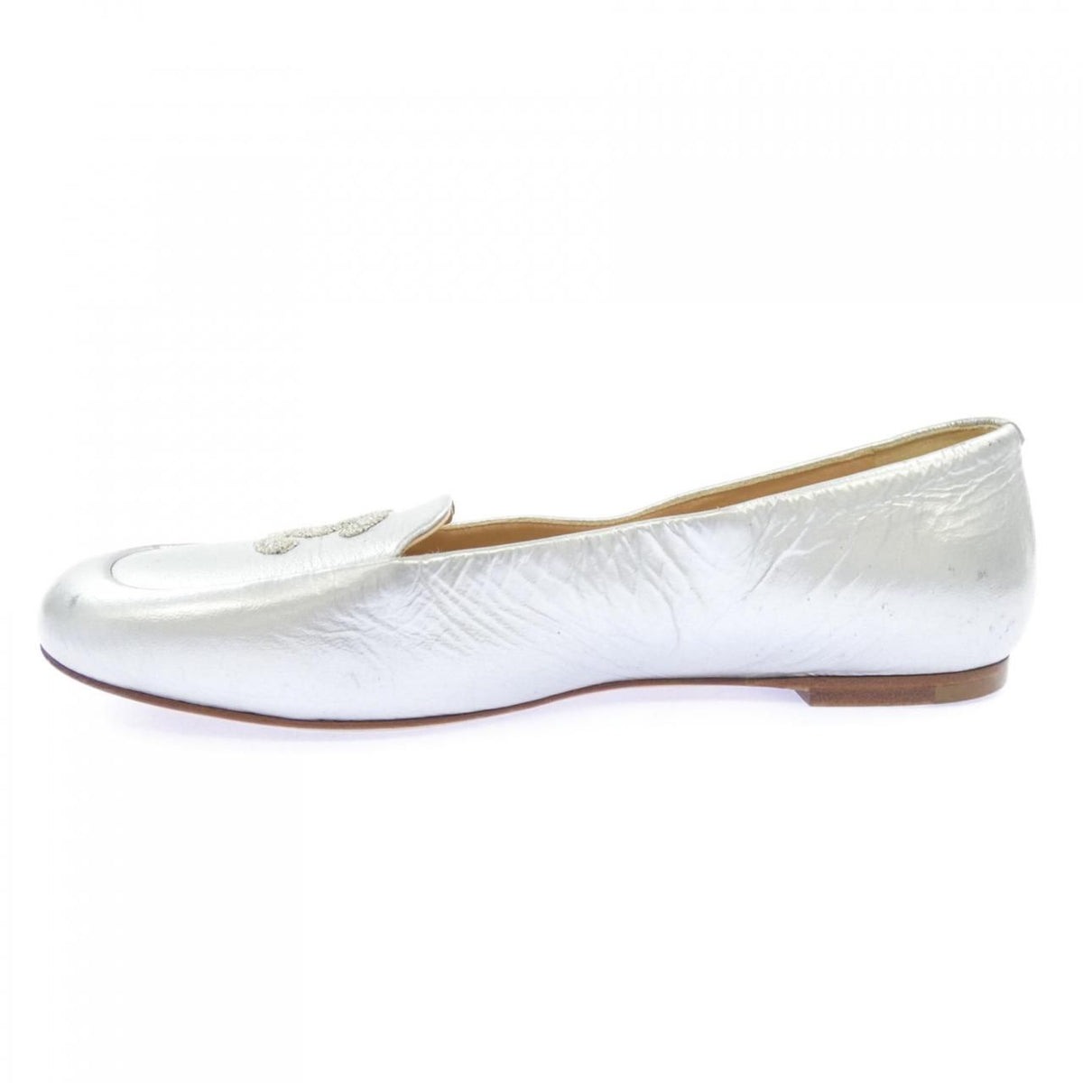 Chanel Flat Sneakers Silver — view 2