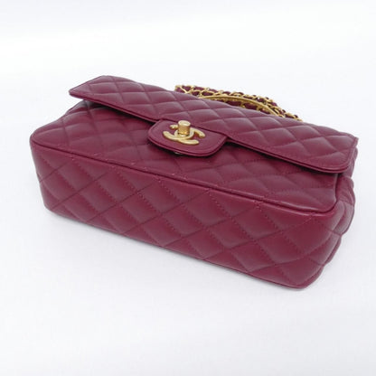 Chanel Bag Handbag Burgundy — view 3