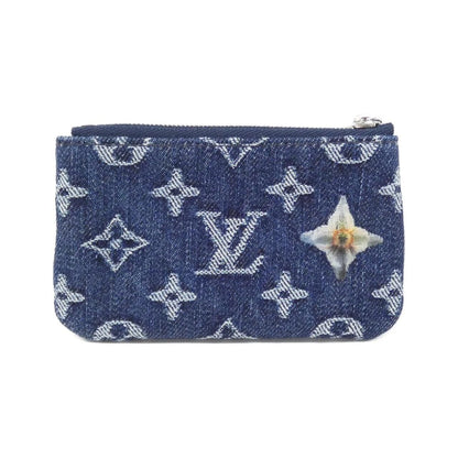 Louis Vuitton Monogram Flower Denim Pochette Cles Coin & Key Case Key Holder — view 2