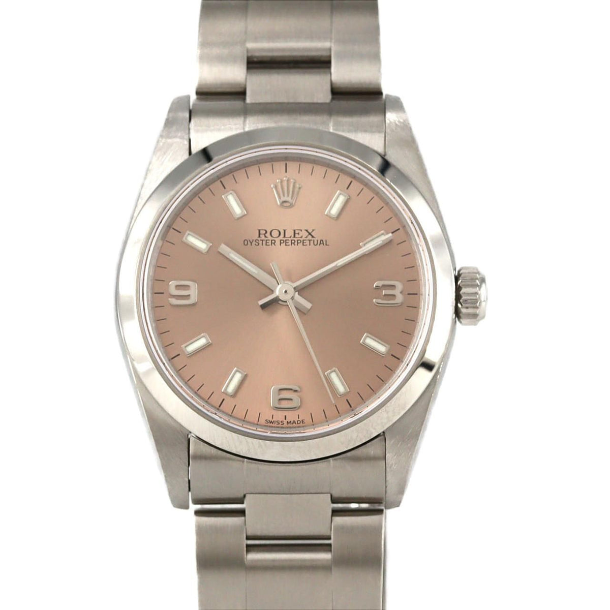 Rolex Oyster Perpetual SS Manual Winding Number Watch