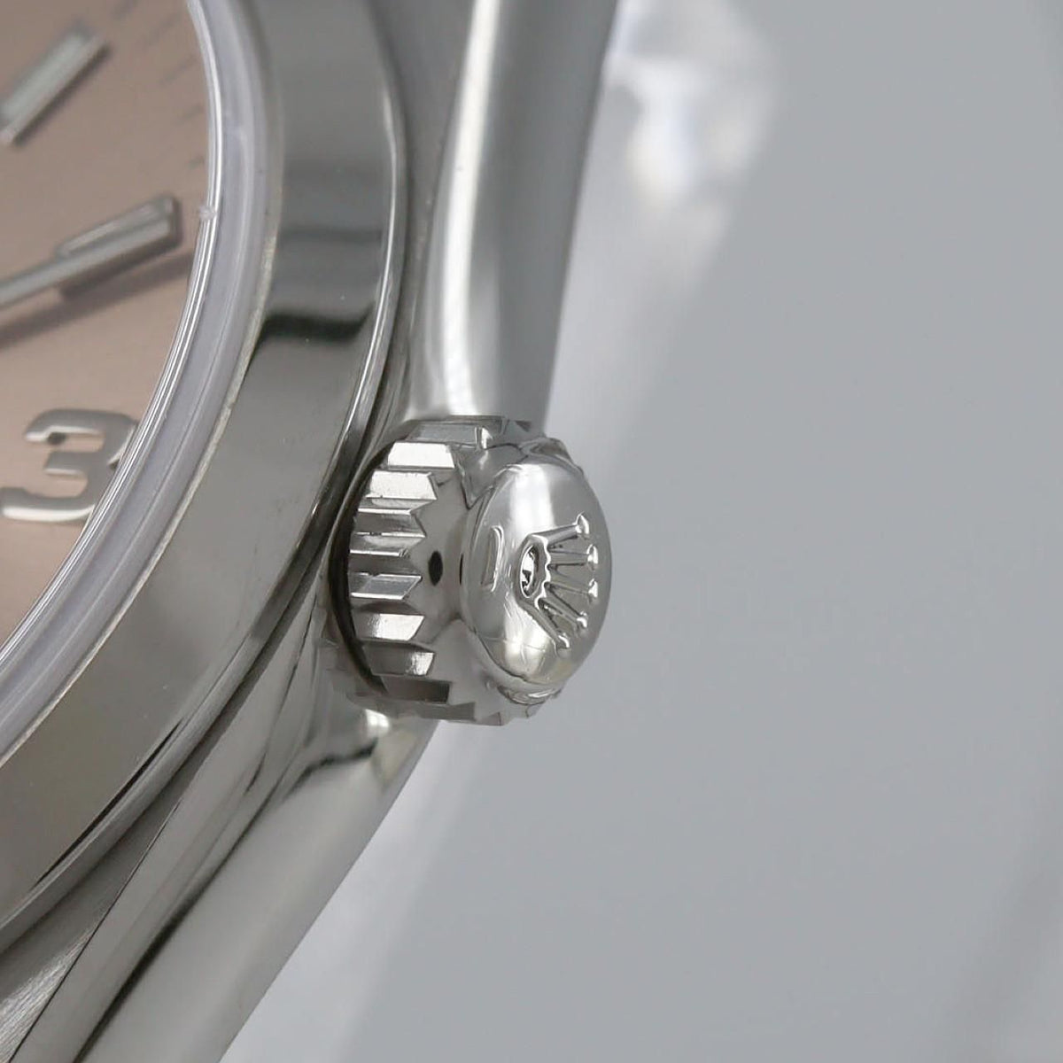 Rolex Oyster Perpetual SS Manual Winding Number Watch — view 4