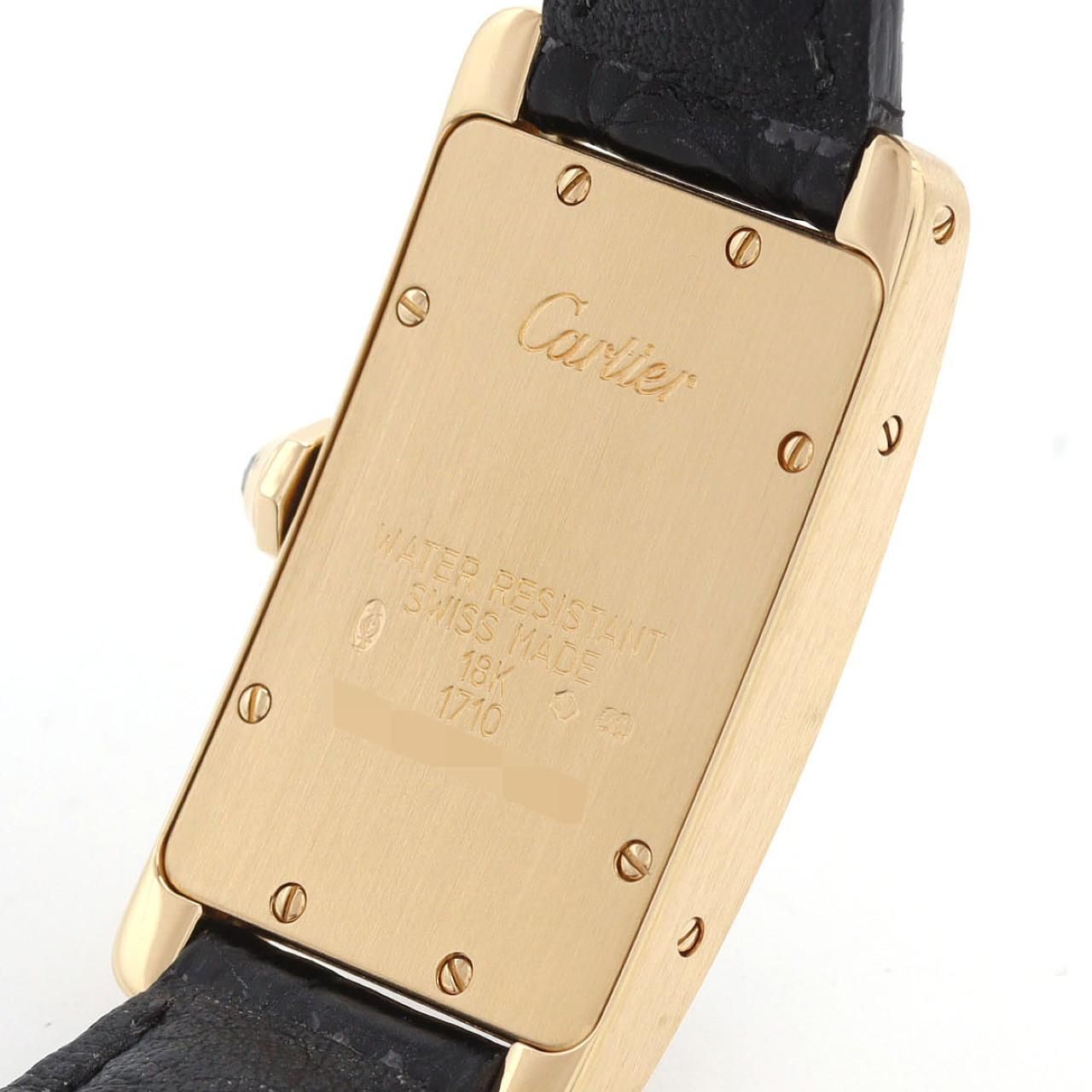 Cartier Tank American SM YG Quartz Watch — view 7