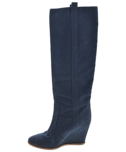 Chanel Boots Navy — view 4