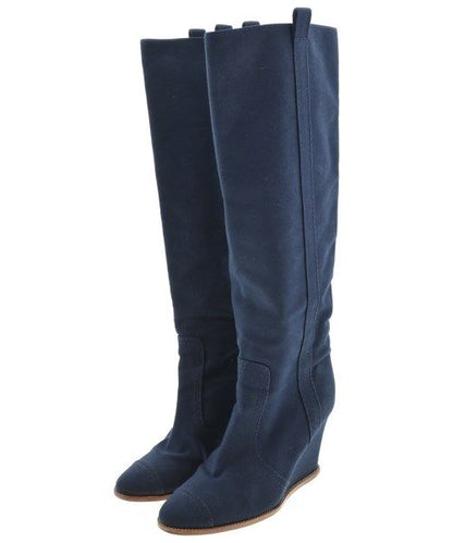 Chanel Boots Navy
